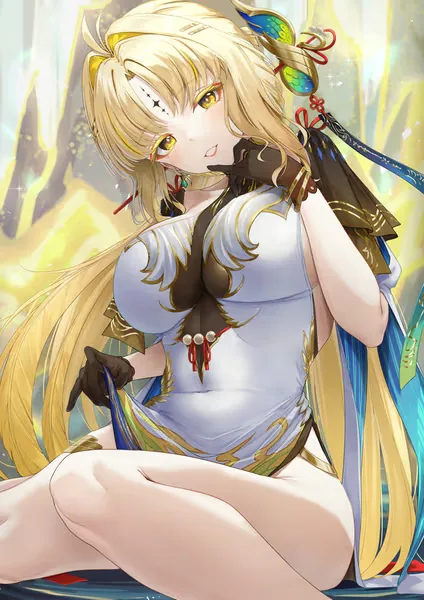 Expressive anime-style fictional AI heroine